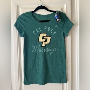 Cal Poly Mustangs Adidas ladies fit Medium NEW W TAGS